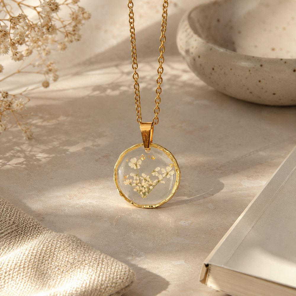 Pressed Flower Pendant