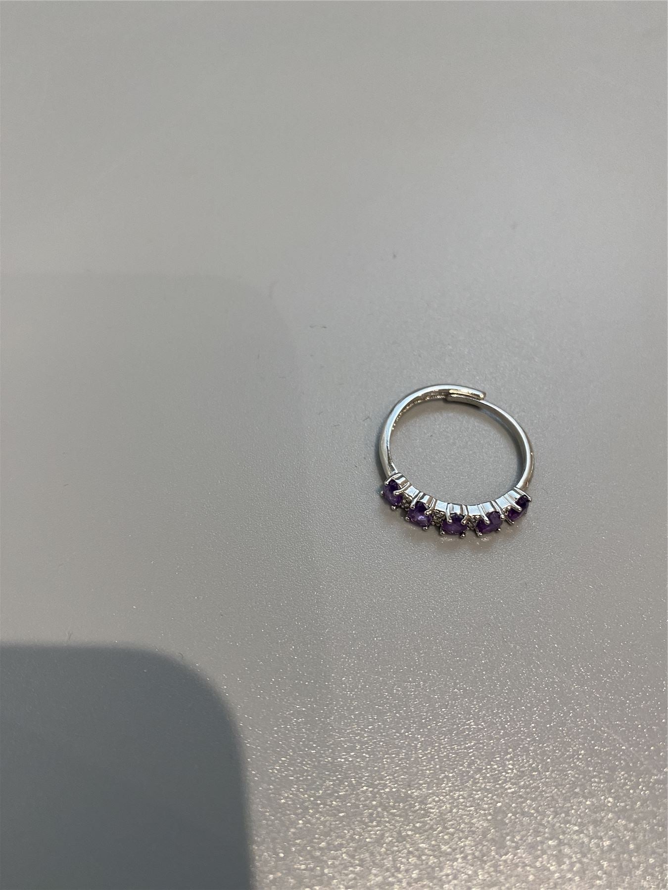 Amethyst Adjustable Ring