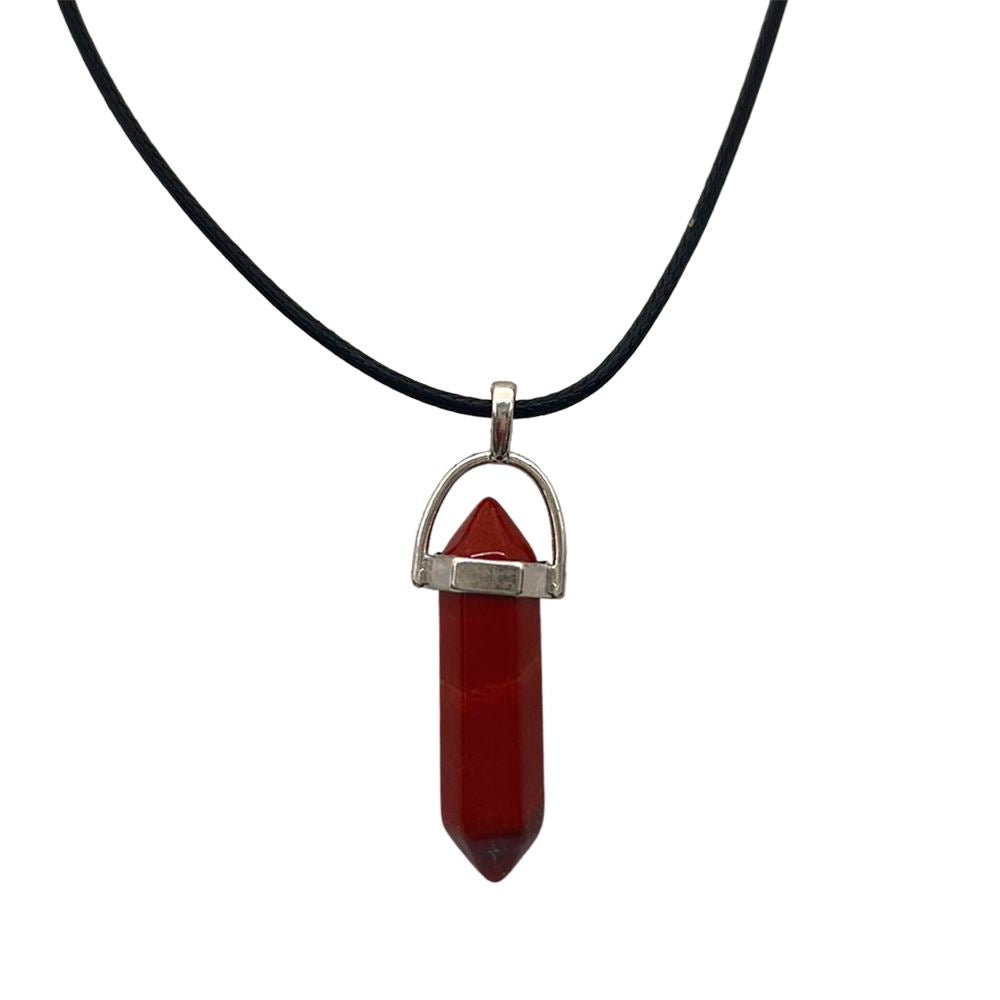 Double Point Pencil Pendant, Black String