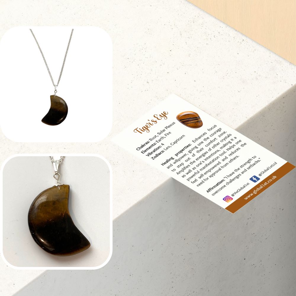 Crescent Shaped Pendant, 4x2cm