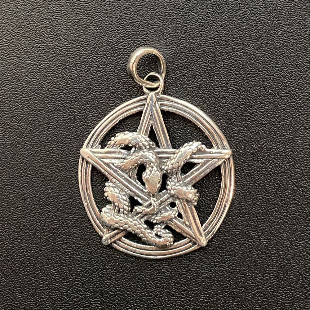 Silver-Plated Gothic Pendant