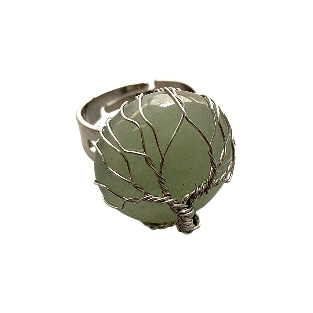 Wire Wrapped Tree of Life Ring, 2cm