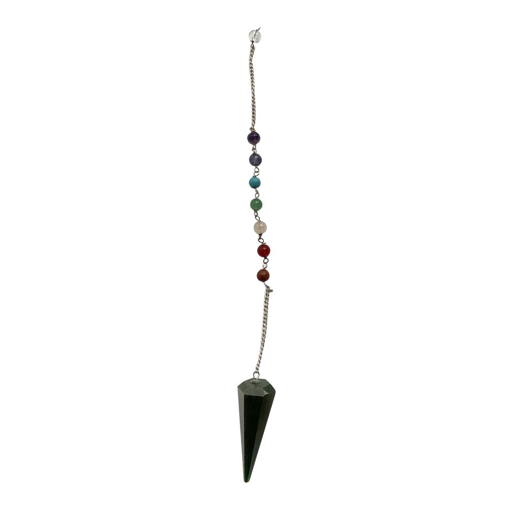 Pendulum with 7 Chakra Beaded Chain