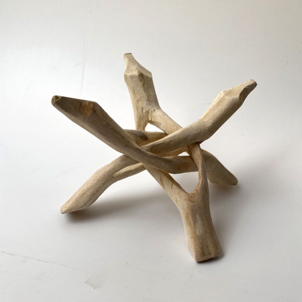 Tripod Stand for Abalone Shell, Natural Finish, 10cm