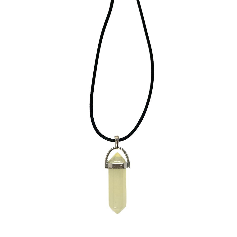 Double Point Pencil Pendant, Black String