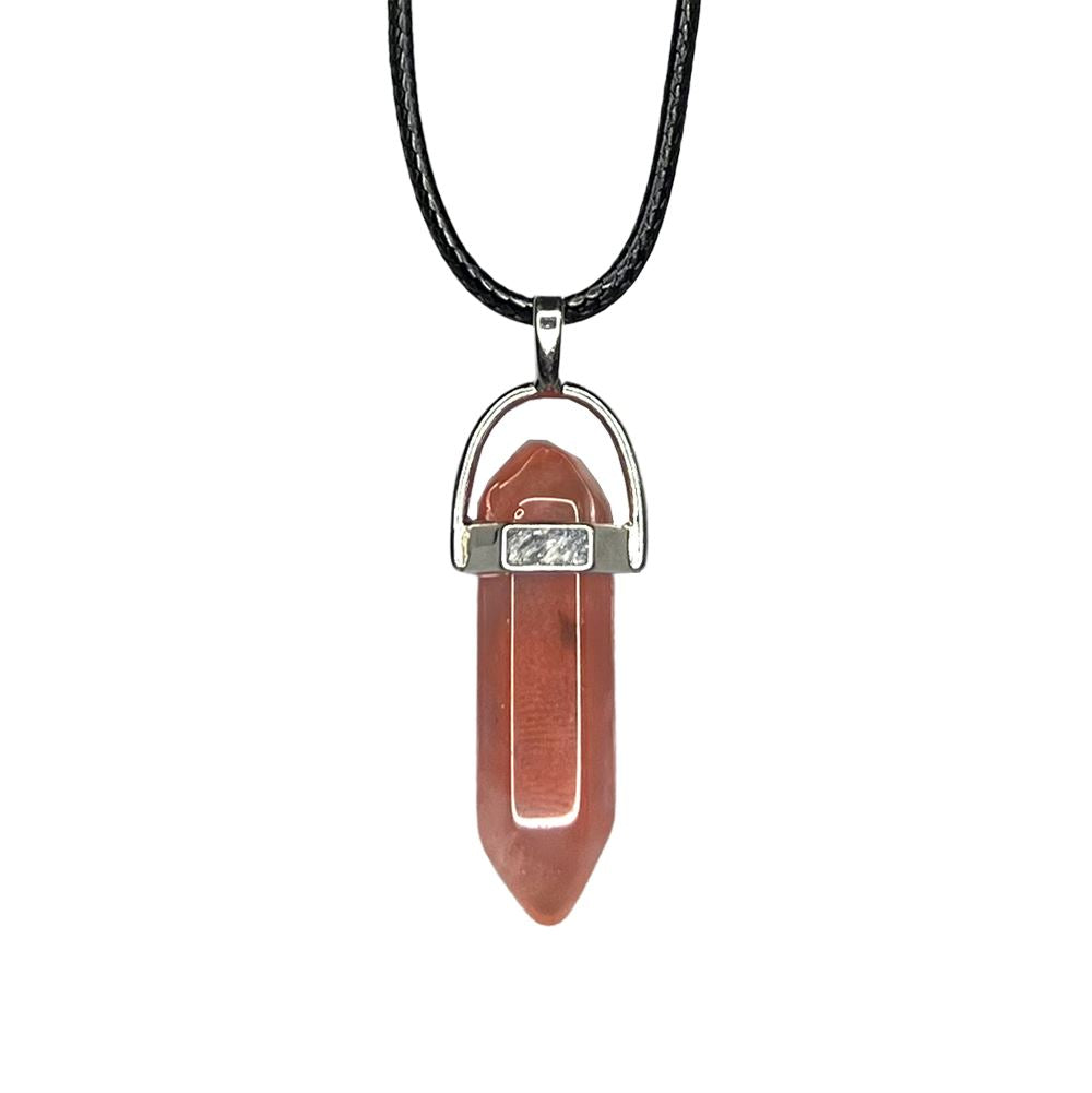 Double Point Pencil Pendant, Black String