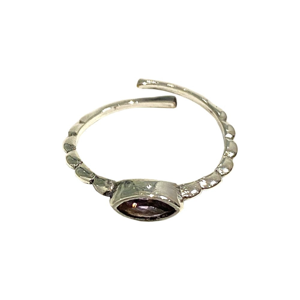 Silver-Plated Adjustable Ring (#30)