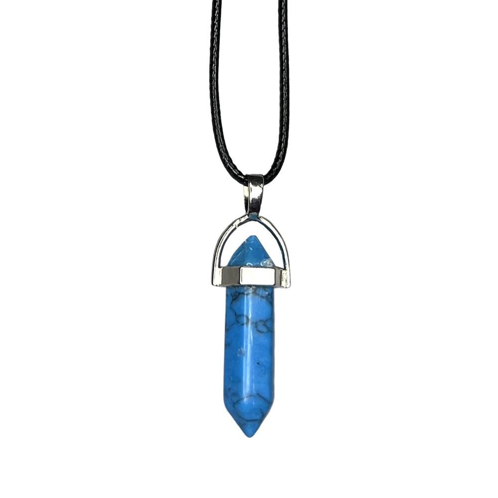Double Point Pencil Pendant, Black String