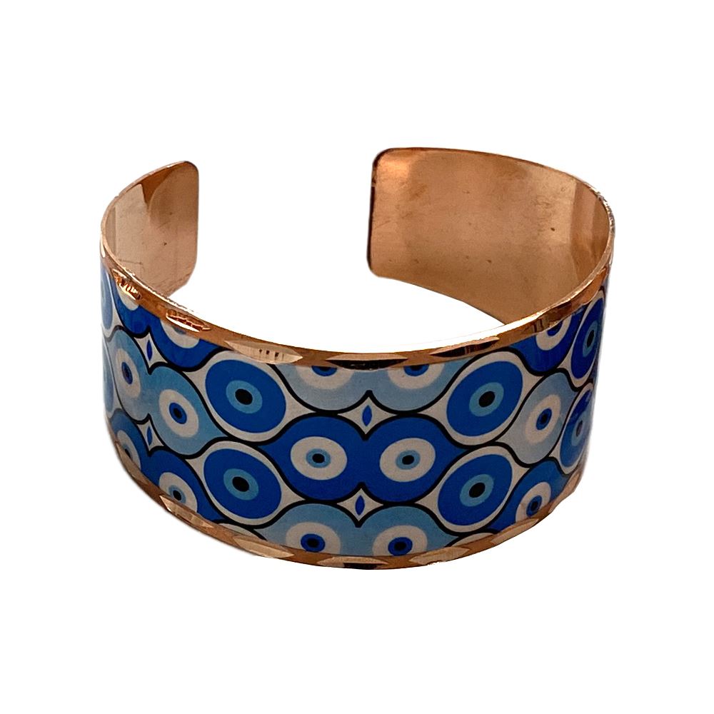 Evil Eye Copper Cuff