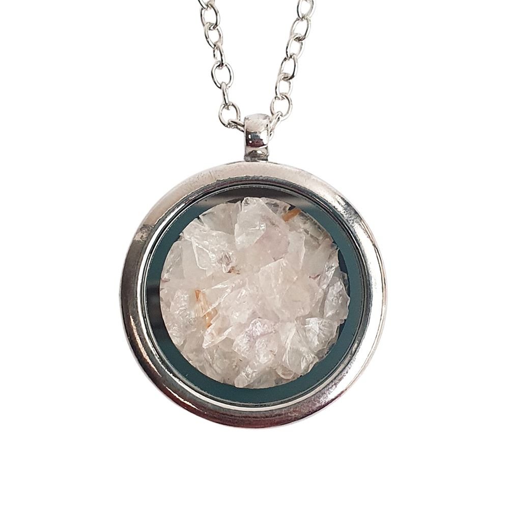 Locket Pendant with Crystal Sand