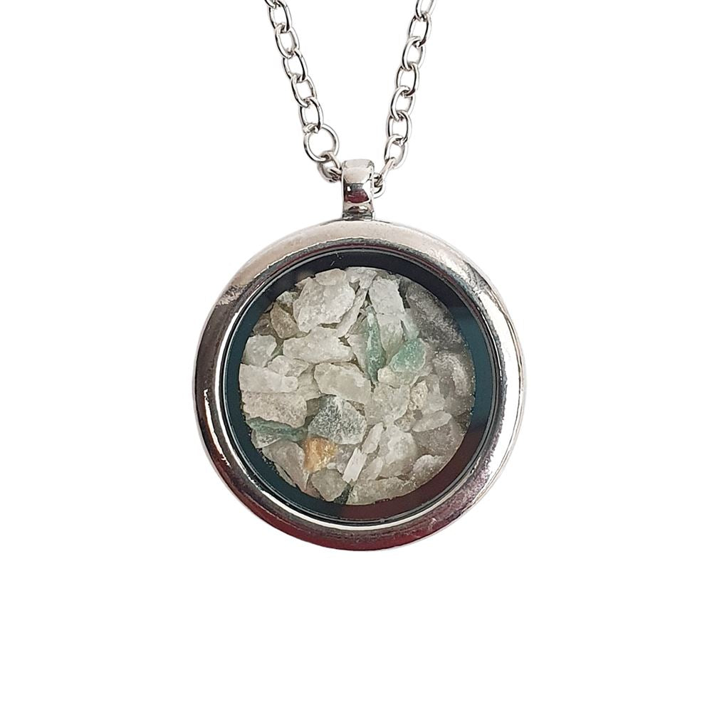 Locket Pendant with Crystal Sand