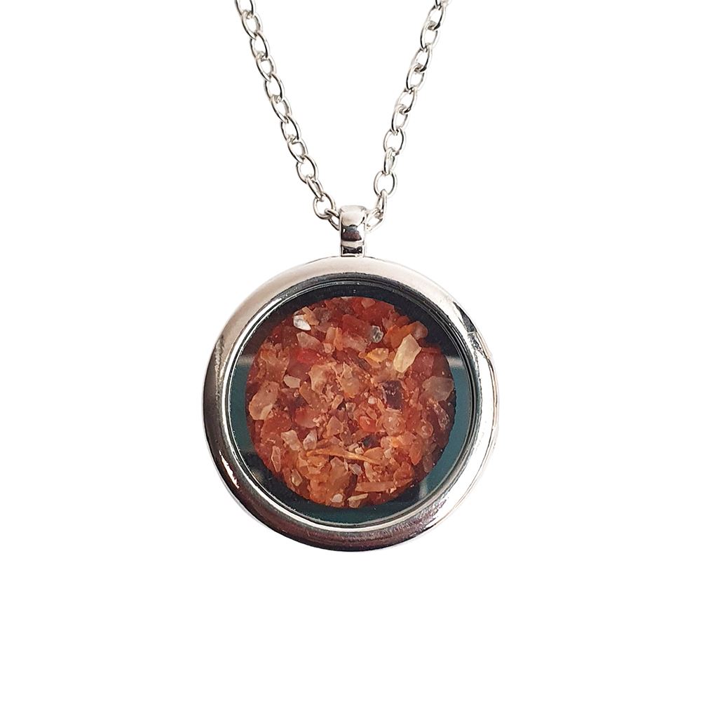Locket Pendant with Crystal Sand