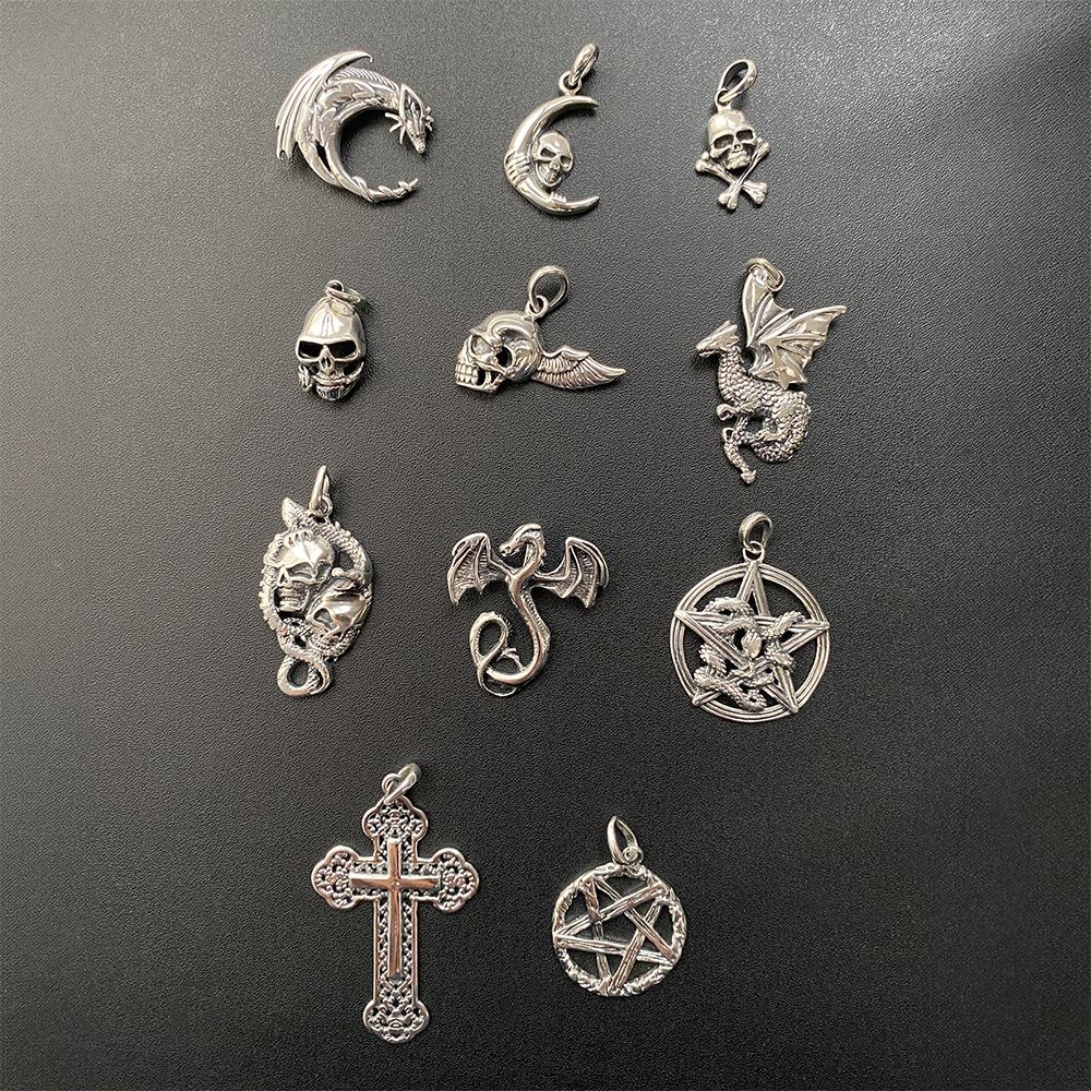 Silver-Plated Gothic Pendant