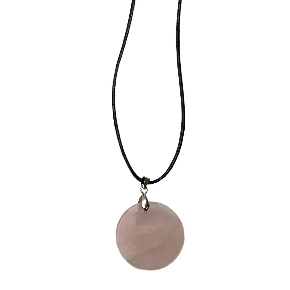 Coin Pendant, Black Cord