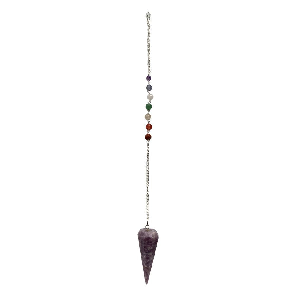 Pendulum with 7 Chakra Beaded Chain