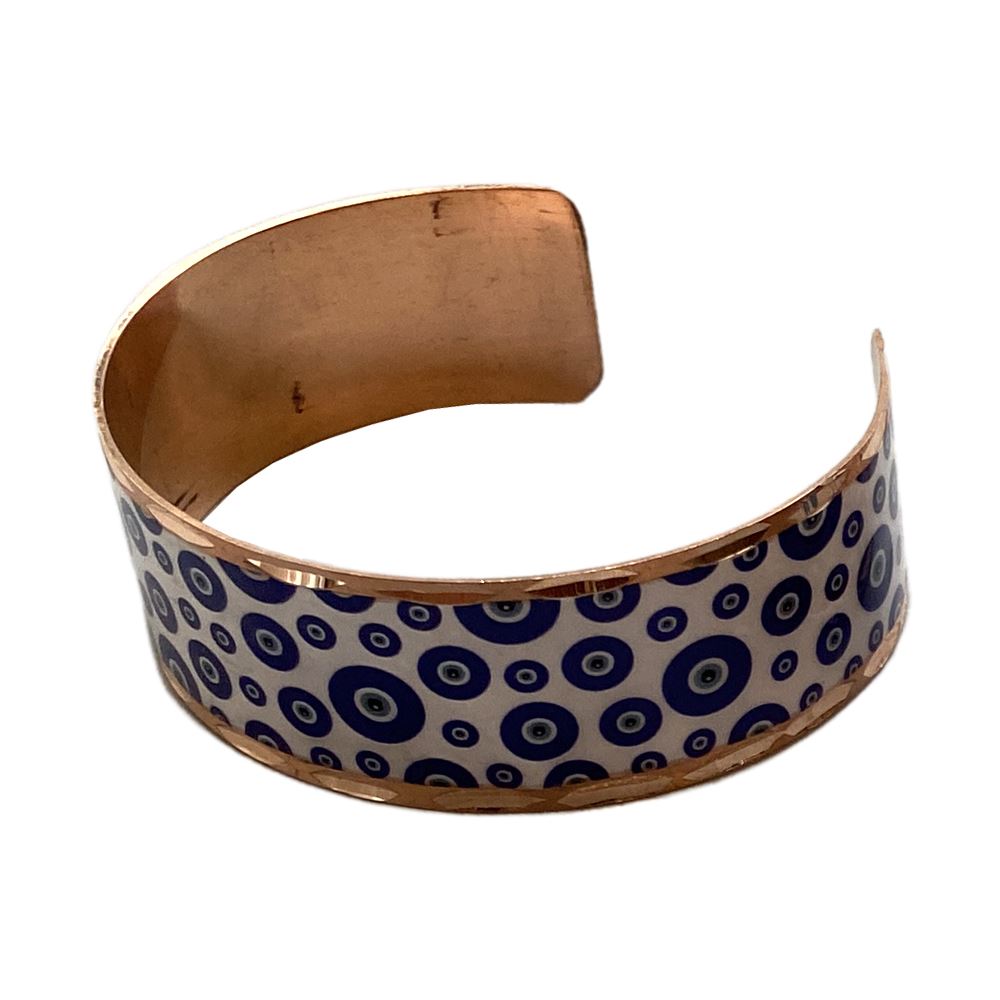 Evil Eye Copper Cuff