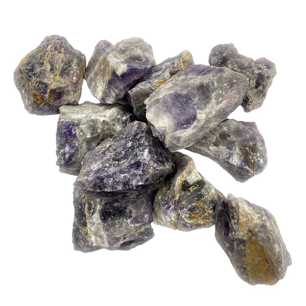Raw Rough Cut Crystals (80-100g pieces), 1kg Pack