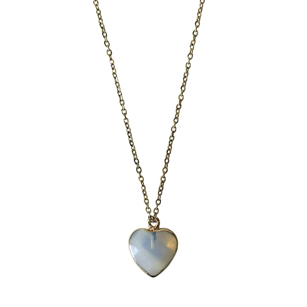 Halo Gemstone Pendant, Heart