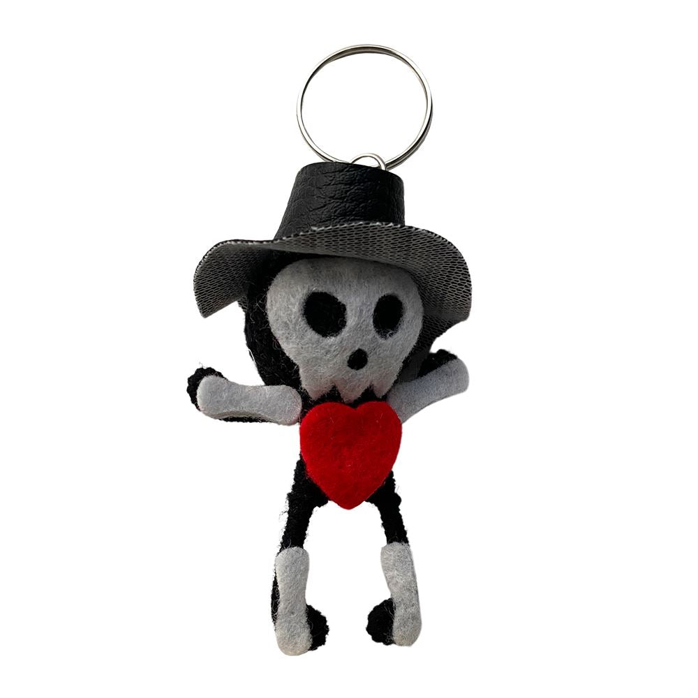 Voodoo String Doll Keychain, 7cm