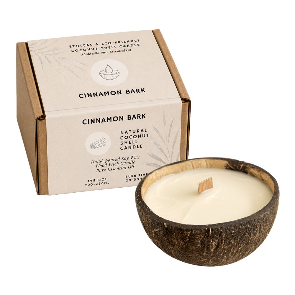 Coconut Shell Candle with Essential Oil