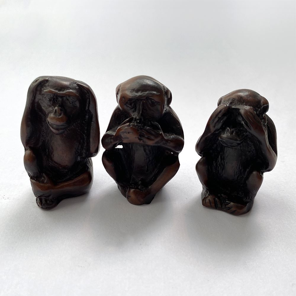See No Evil Monkey Figurine, 4cm