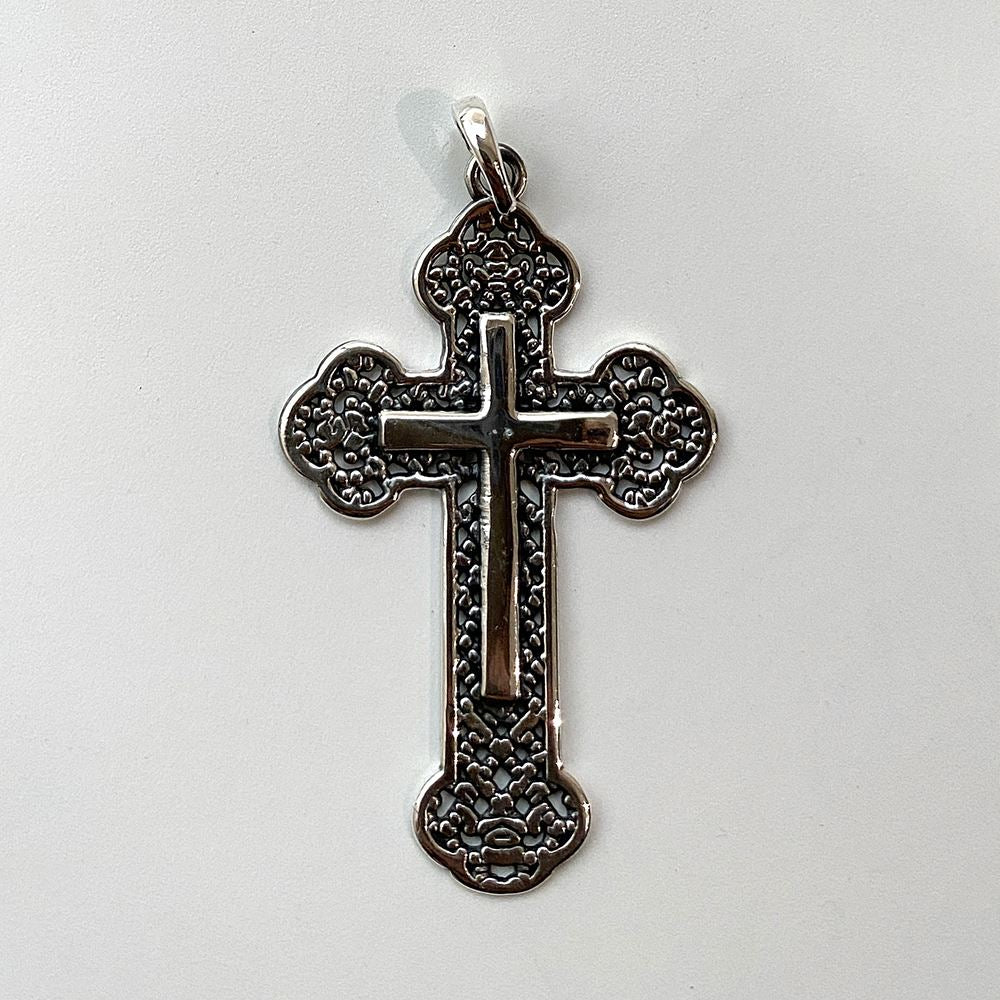 Silver-Plated Gothic Pendant