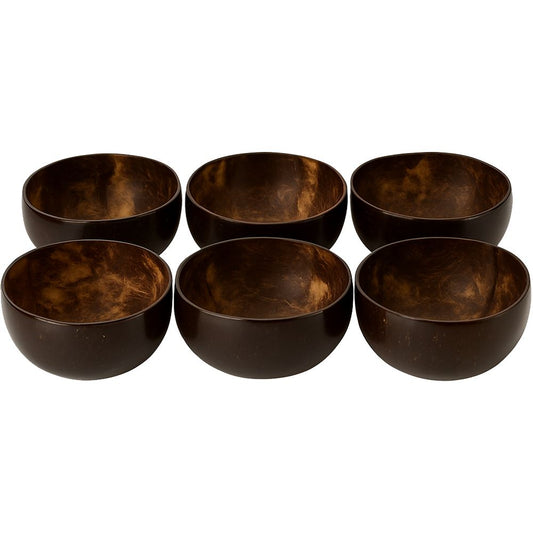 Coconut Bowl, Large, 13-15cm Diameter, Set of 6