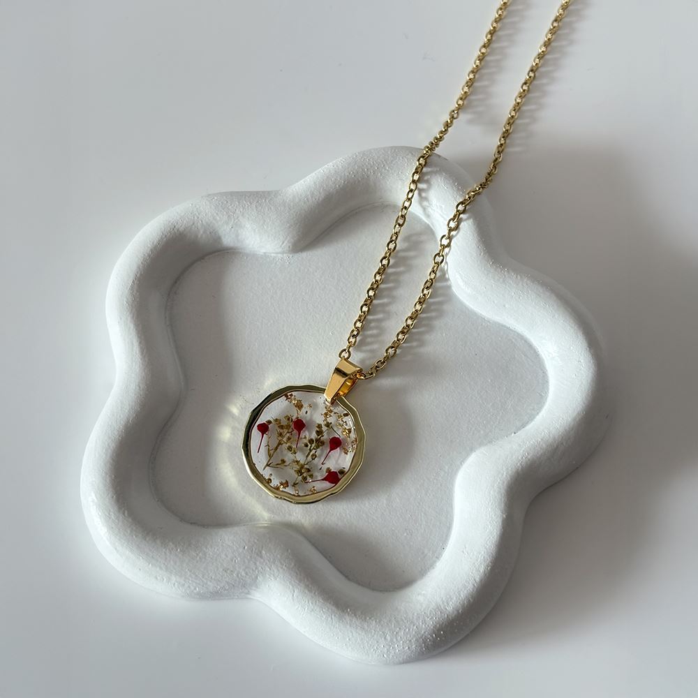 Pressed Flower Pendant
