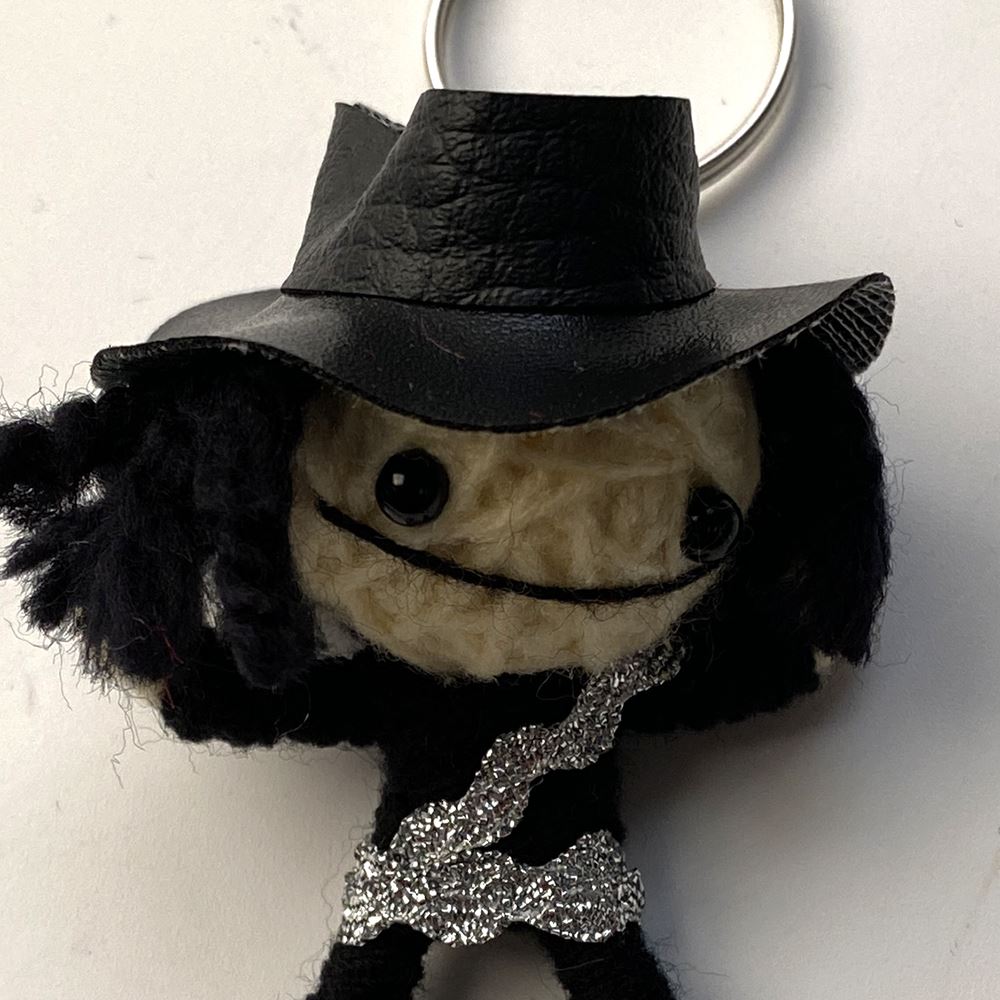 Voodoo String Doll Keychain, 7cm