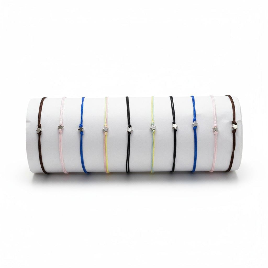 Charm Strings, Pack of 10, Assorted Colours
