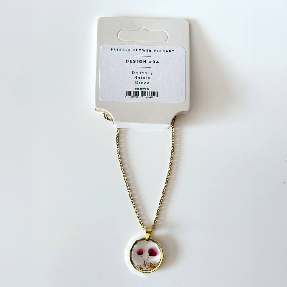 Pressed Flower Pendant