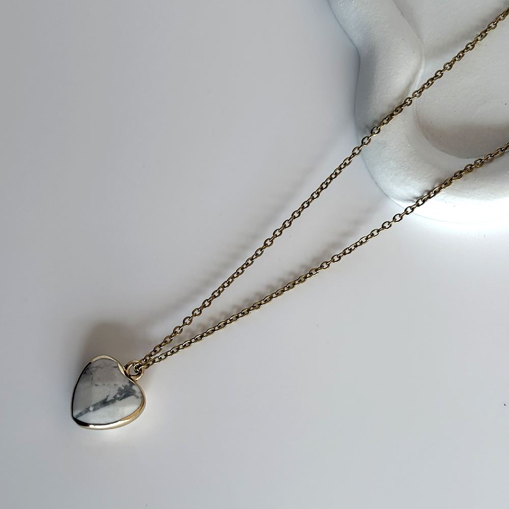 Halo Gemstone Pendant, Heart