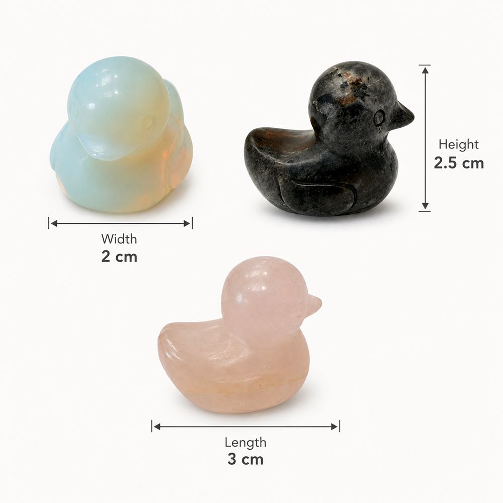 Gemstone Duck, 3x2.5x2cm