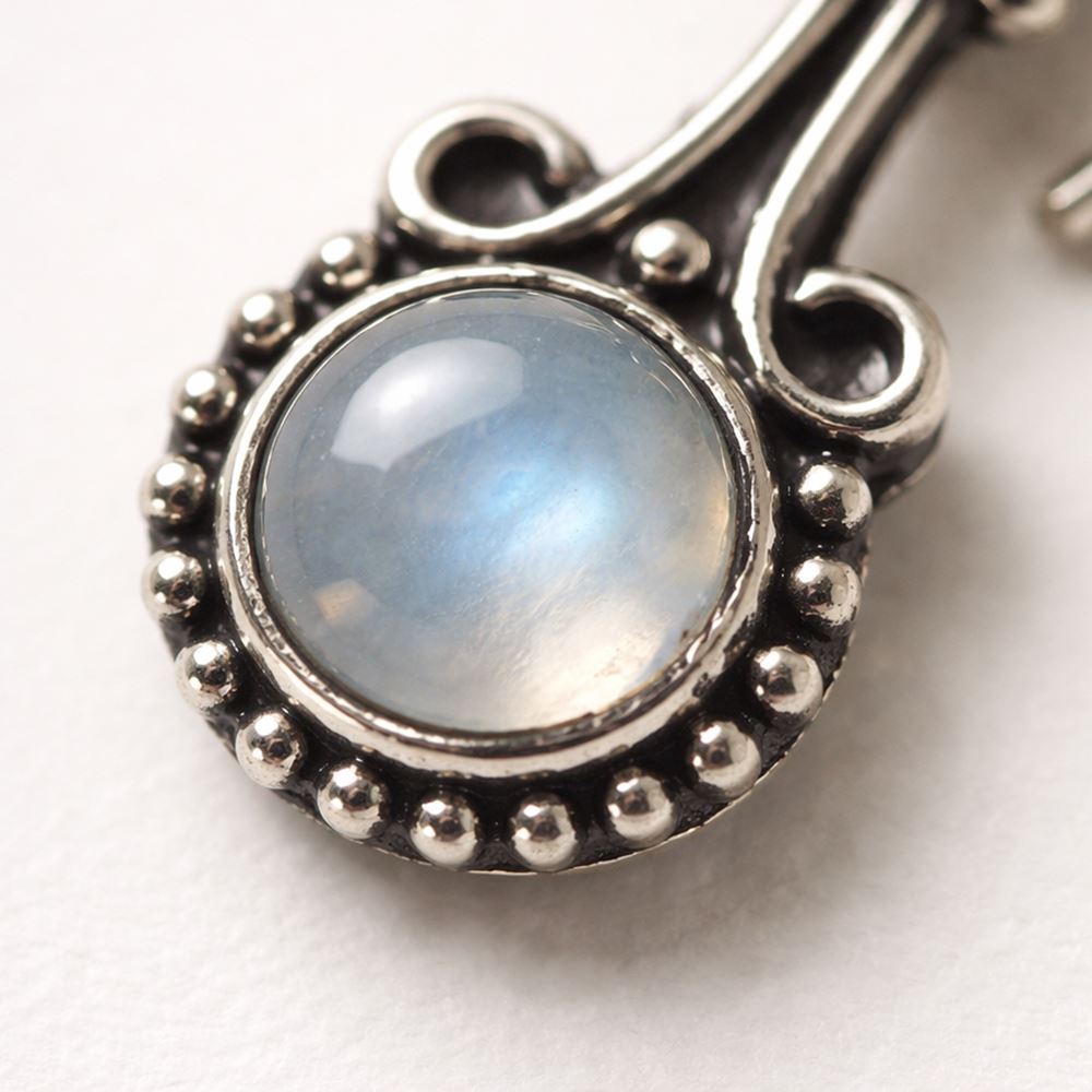 Silver-Plated Hanging Earwire Earrings (#03), 3x1cm
