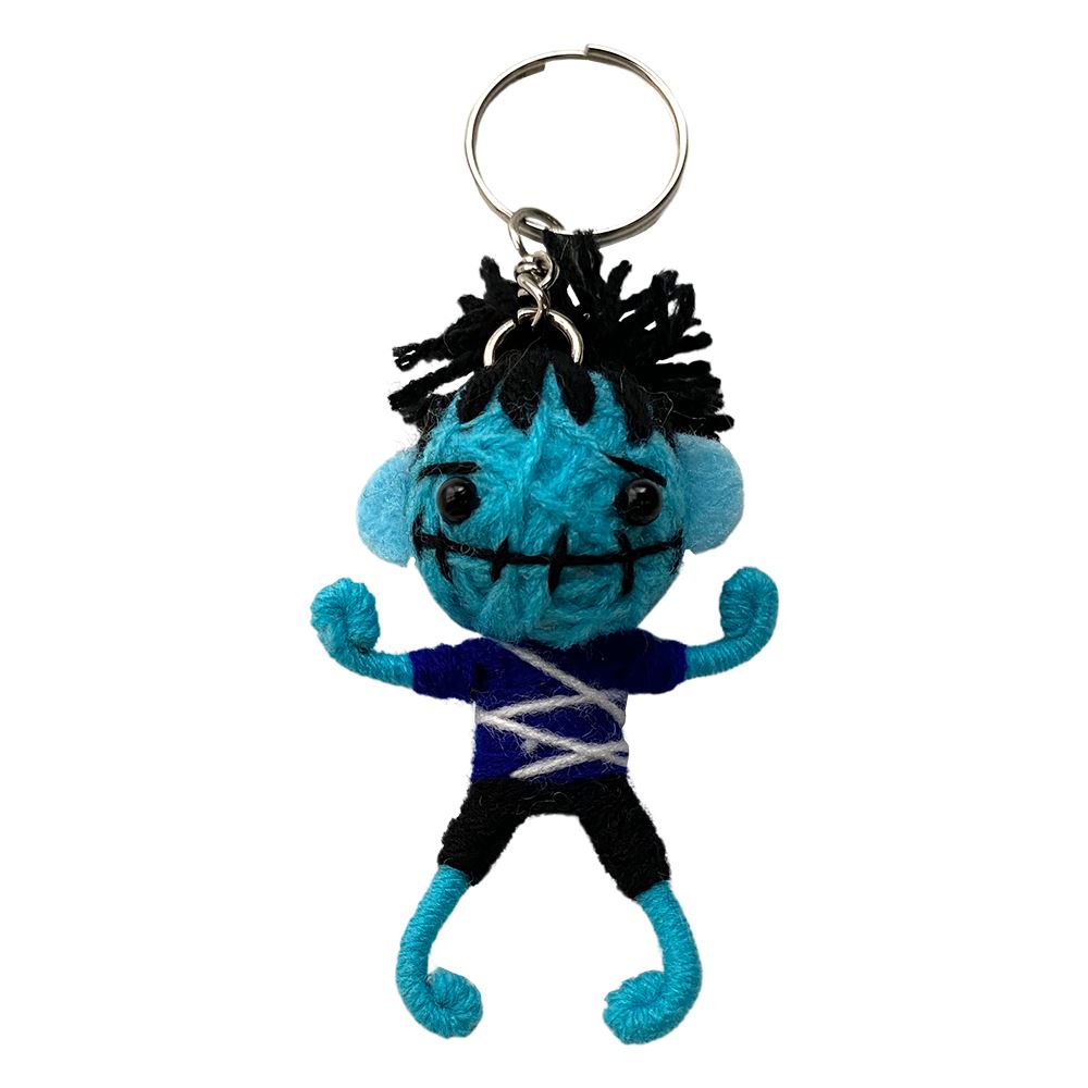 Voodoo String Doll Keychain, 7cm