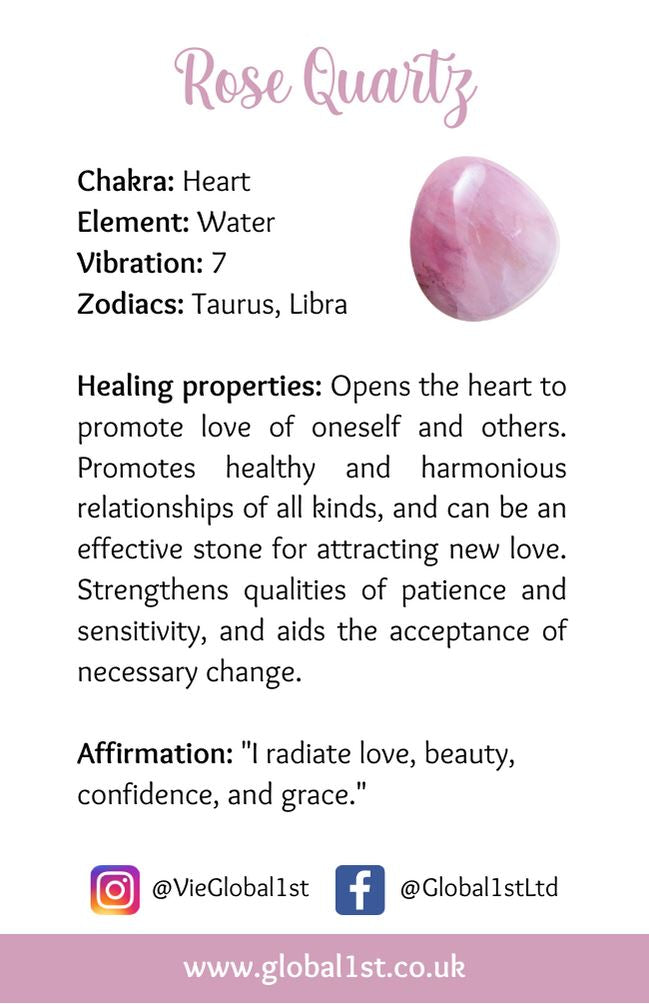 Crystal Cloud, 5x3x0.5cm, Rose Quartz