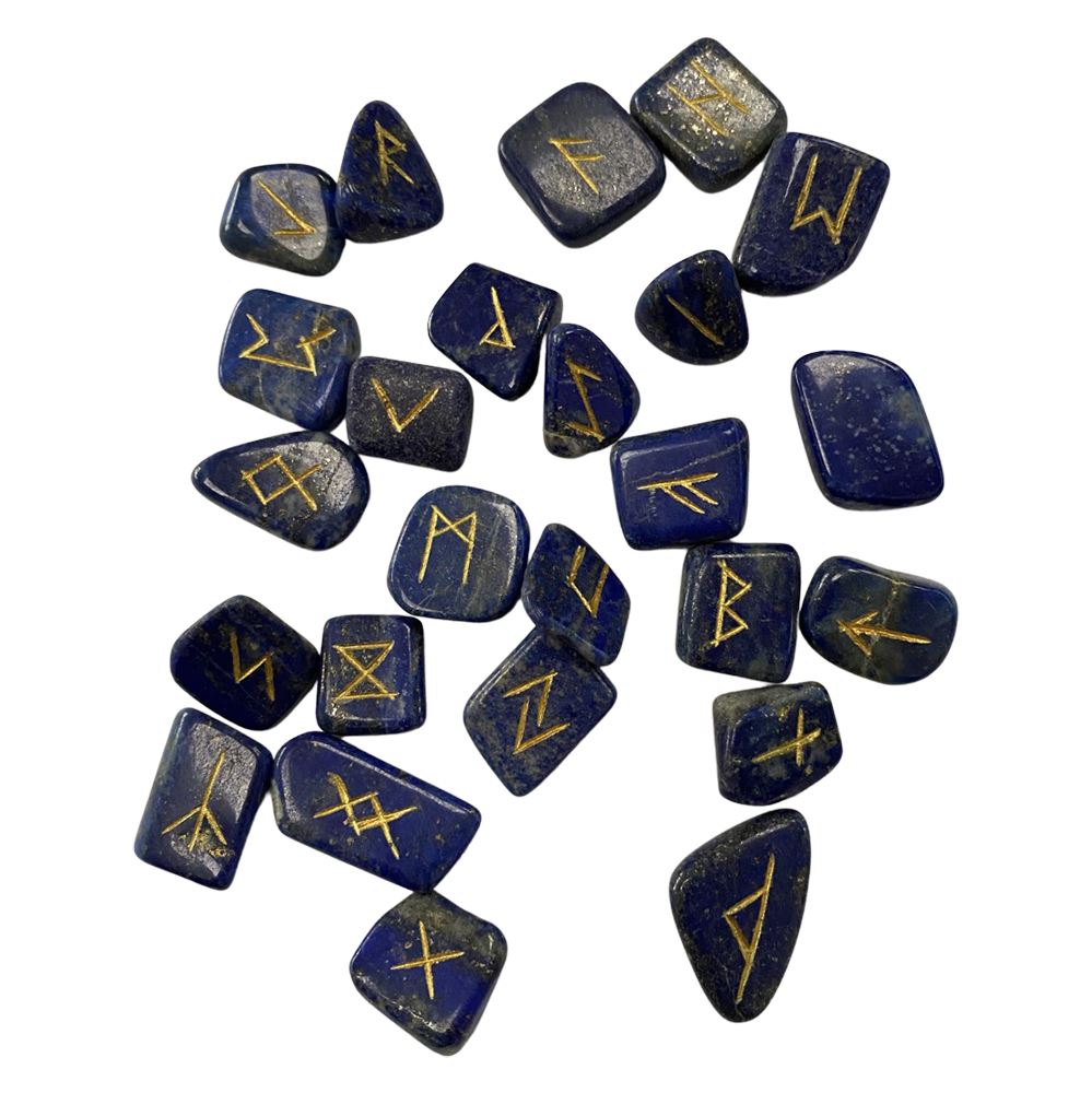 Rune Set with Pouch, 1-2cm