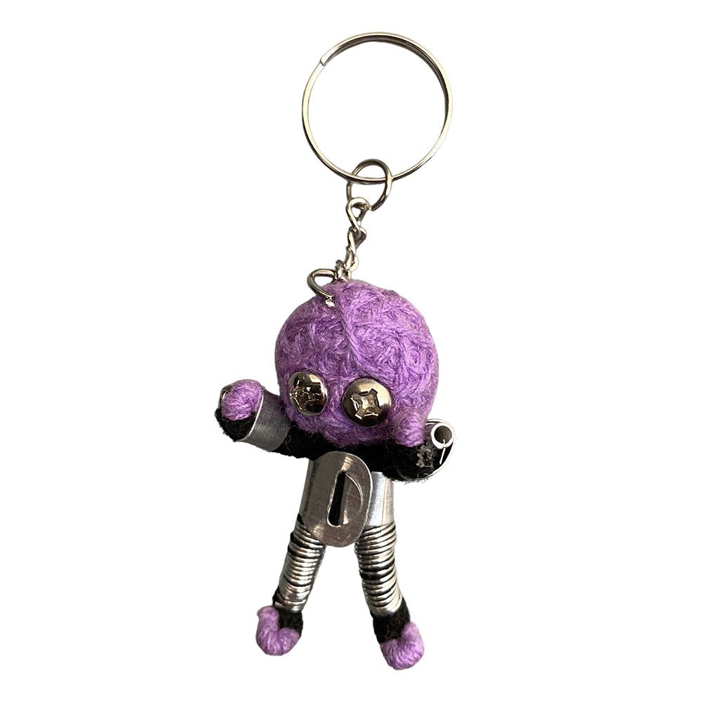 Voodoo String Doll Keychain, 7cm
