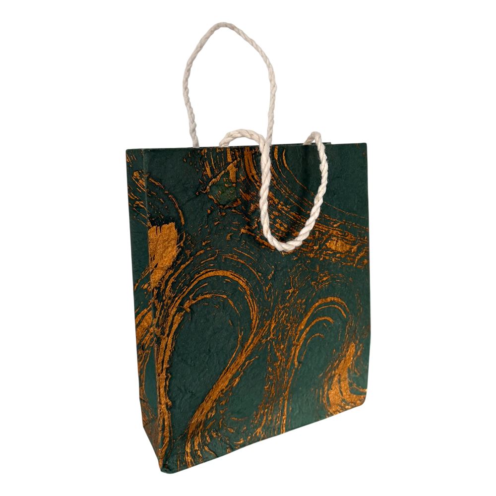 Mulberry Paper Gift Bag, Assorted Luxe Pattern, 15x19x5.5cm, Pack of 10