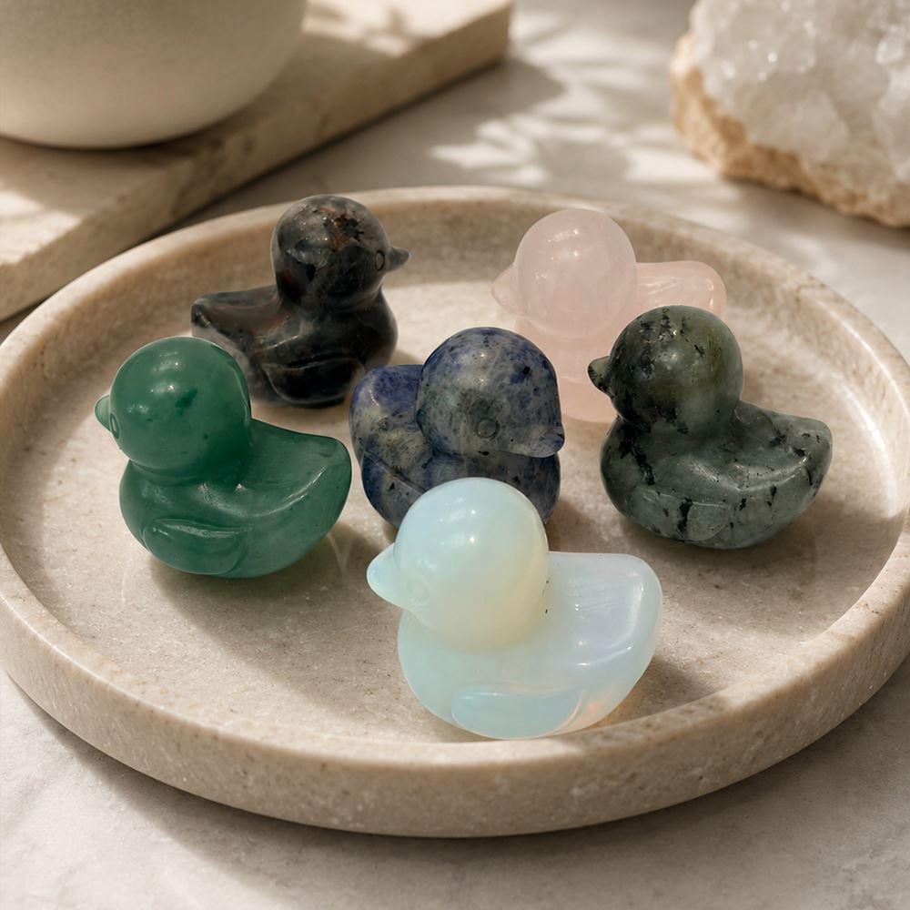 Gemstone Duck, 3x2.5x2cm