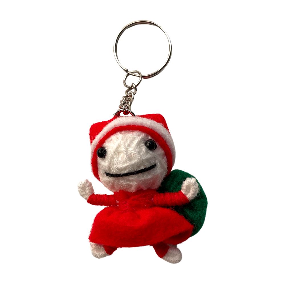 Voodoo String Doll Keychain, 7cm