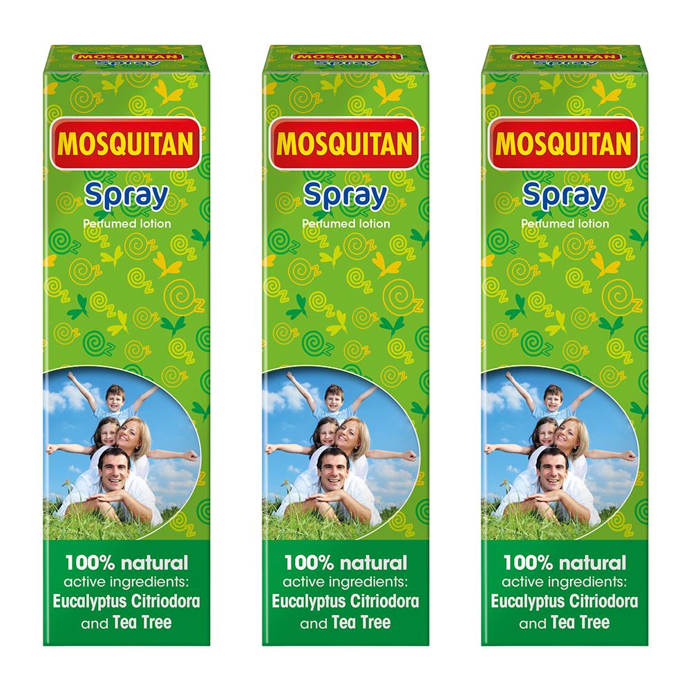 Mosquitan Spray Anti-Mosquito, 100ml, Pack of 3
