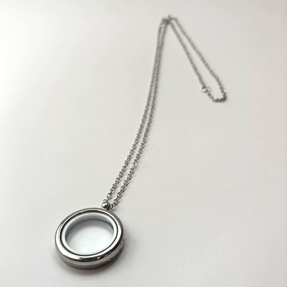 Locket Pendant with Silver Chain