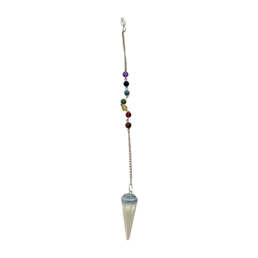 Pendulum with 7 Chakra Beaded Chain
