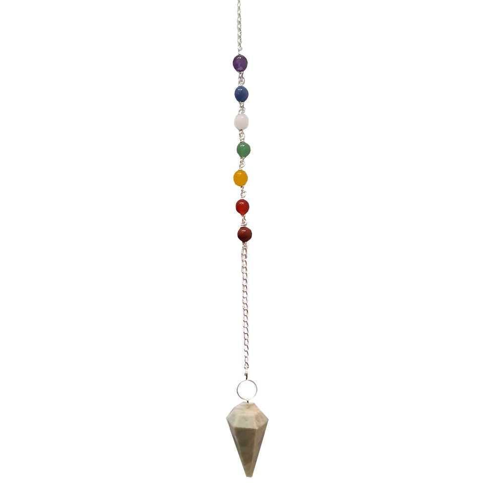 Pendulum with 7 Chakra Beaded Chain