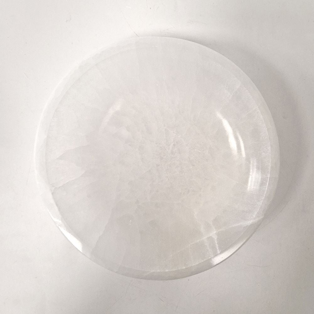 Selenite Bowl, Round, 18x4cm