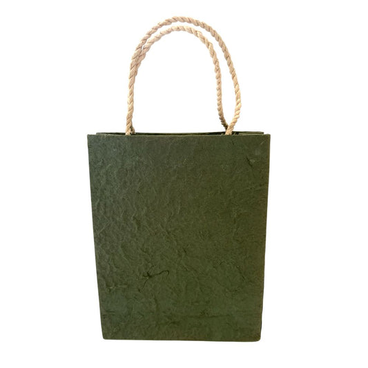 Mulberry Paper Gift Bag, Assorted Plain Colour, 15x19x5.5cm, Pack of 10