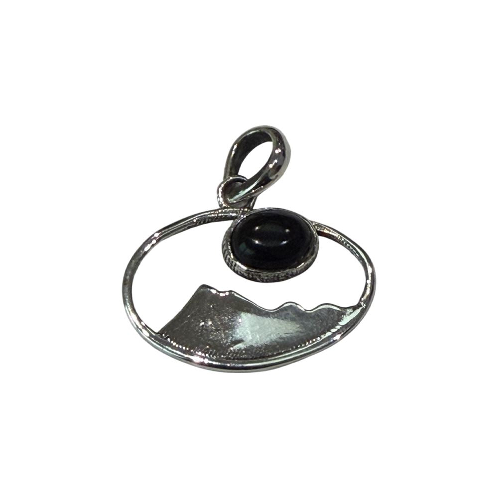 Silver-Plated Pendant (without Chain) (#02), 2.5x1.5cm