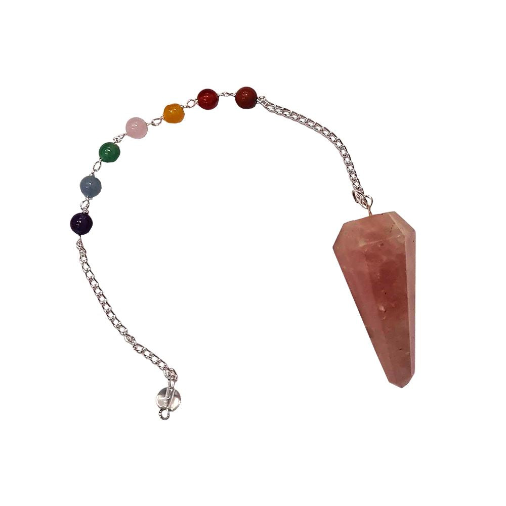 Pendulum with 7 Chakra Beaded Chain