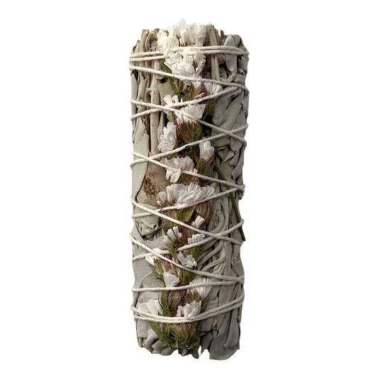 Smudge Stick, White Sage and White Sinuata 4"